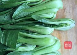 酱烧香菇油菜的做法图解1