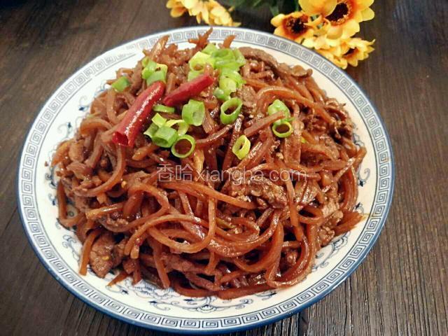 疙瘩丝炒肉丝