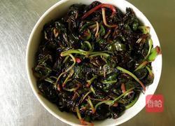 蒜粒炒红苋菜的做法图解4