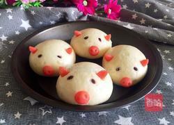 小猪香肠馒头（一次发酵法）的做法图解12