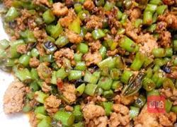 豆角炒肉末的做法图解3