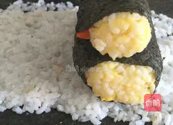 Illustration of how to make duck sushi 12