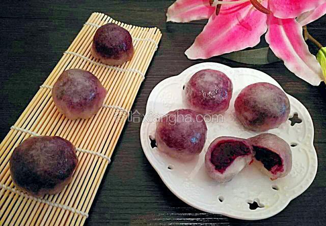 水晶紫薯豆沙包