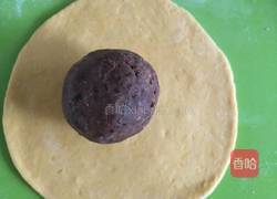 南瓜豆沙包的做法图解4