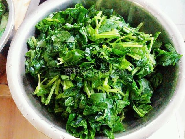 菠菜洗净切段