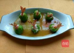 清蒸丝瓜虾盅的做法图解4