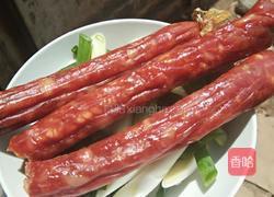 小葱炒甜肠的做法图解1