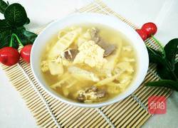 鲜笋猪肝鸡蛋汤的做法图解9