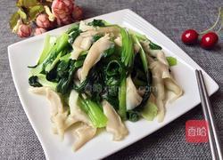 平菇炒青菜的做法图解7
