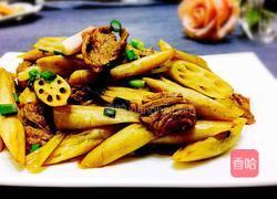 藕尖炒牛肉的做法图解10