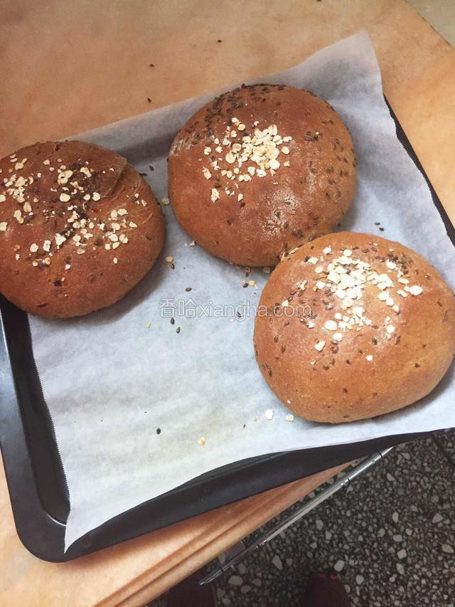 全麦亚麻籽无糖无油欧包