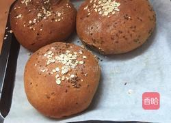 全麦亚麻籽无糖无油欧包的做法图解8