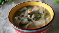 鸡肉油菜面片的做法图解11