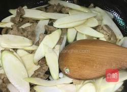 茭白炒肉的做法图解6