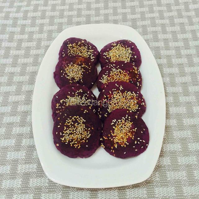 芝香紫薯饼