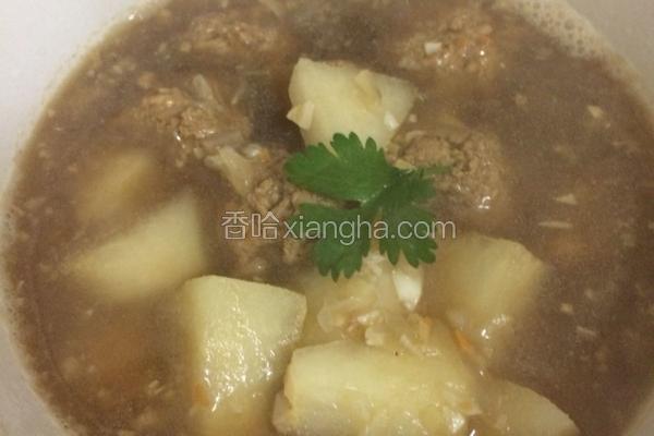 雪梨肉丸汤