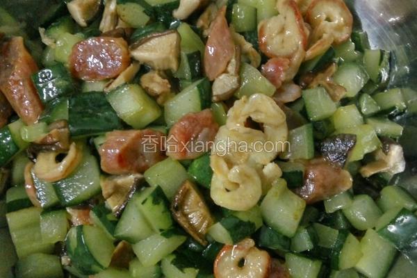 腊虾菇炒瓜