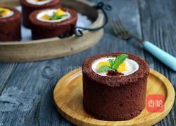 可可杯子蛋糕(覆盆子酸奶馅)的做法图解18