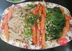 白灼金针菇生菜的做法图解8