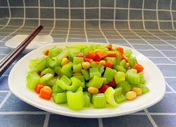 芹菜炒黄豆