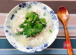 香菜瘦肉粥的做法图解9