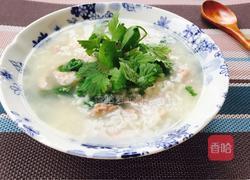 香菜瘦肉粥的做法图解8