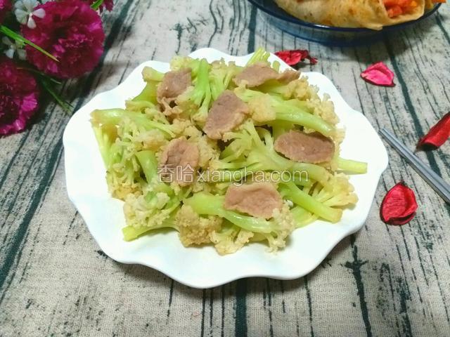 菜花炒肉