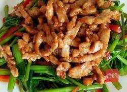 炒水芹肉丝的做法图解6