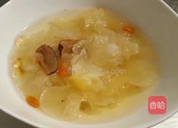 桃胶皂角紫薯银耳羹的做法图解3