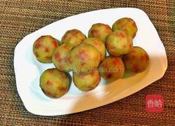 培根土豆泥青团的做法图解7