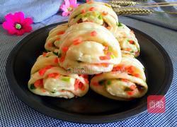 葱香火腿花卷的做法图解18