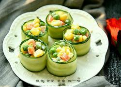 黄瓜蔬菜沙拉卷