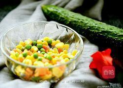 黄瓜蔬菜沙拉卷的做法图解1