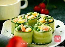 黄瓜蔬菜沙拉卷的做法图解7