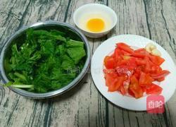 西红柿小白菜疙瘩汤的做法图解2