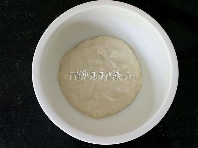 没有天然酵母的就用波兰种，40g水，40g高粉，1g酵母加到容器里用刮刀拌匀，包上保鲜膜室温或冷藏发酵。