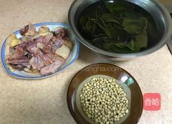 海带老鸭汤的做法图解1