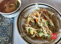 鸡蛋火腿炒饼的做法图解5