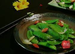 养生小炒杏香荷兰豆的做法图解6