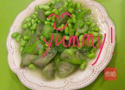 丝瓜炒毛豆的做法图解6