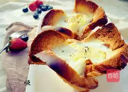 Illustration of how to make toasted eggs 9