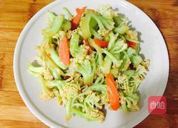 素炒花菜的做法图解6