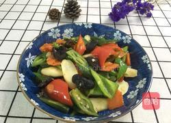 五彩秋葵的做法图解12