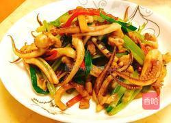 客家小炒(鱿鱼)的做法图解8
