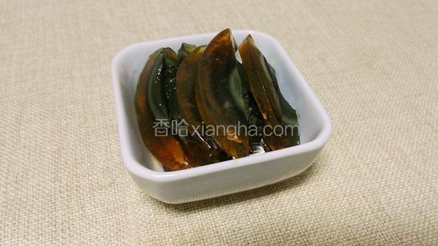 皮蛋切片