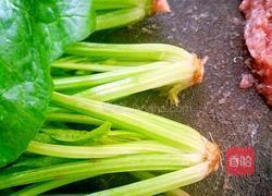 肉末菠菜的做法图解3