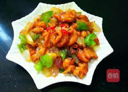 青椒洋葱炒肥肠的做法图解16