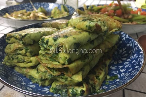 韭菜鸡蛋煎饼（电饼档模式）