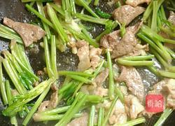 五花肉猪肝炒菠菜的做法图解9