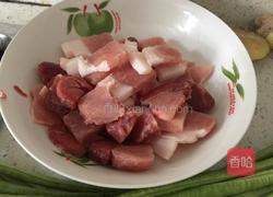 花菜干烧肉的做法图解3